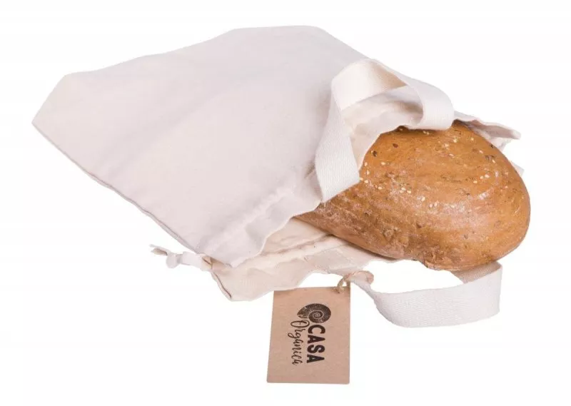 Tierra Verde Saco de pão - feito de bio-algodão, com cordão