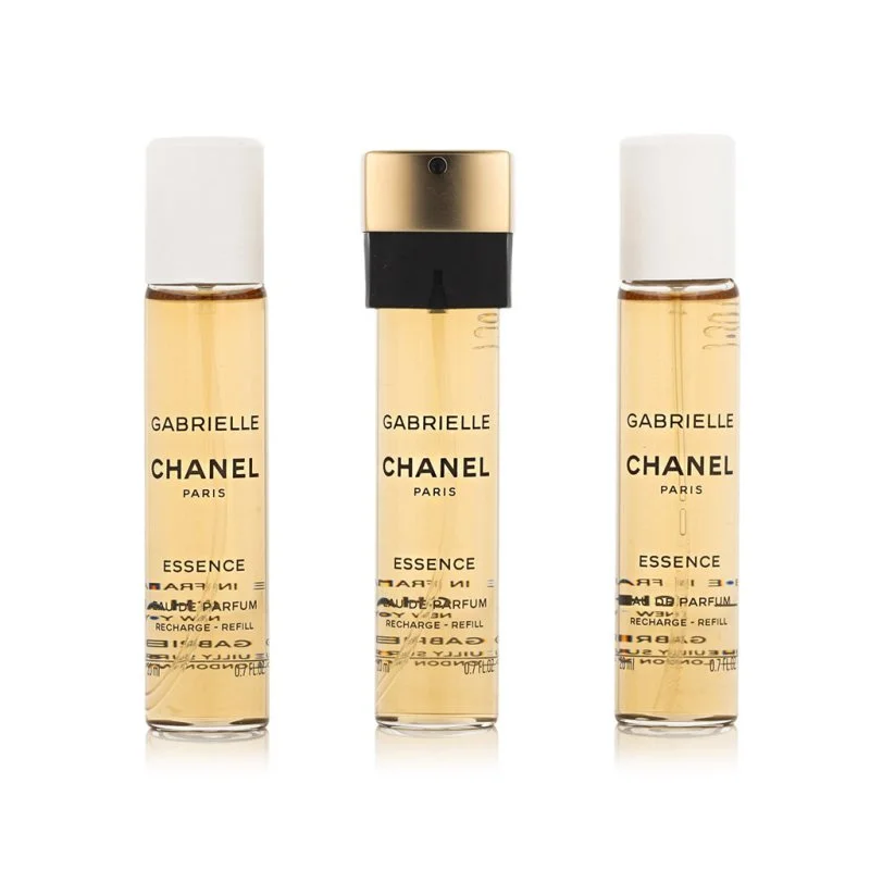 Chanel Gabrielle Essence 3 x 20 ml recarga para spray de bolso eau de toilette para mulheres