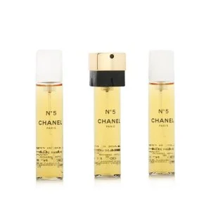 Chanel No 5 recarga 2 x 20 ml + recarga de EDP com vaporizador, água de perfume para mulheres