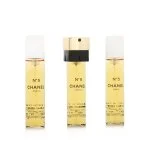 Chanel No 5 recarga 2 x 20 ml + recarga de EDP com vaporizador, água de perfume para mulheres 20 ml