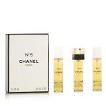 Chanel No 5 recarga 2 x 20 ml + recarga de EDP com vaporizador, água de perfume para mulheres 20 ml