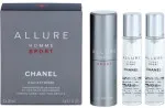 Allure Homme Sport Eau Extreme eau de toilette 3x20 ml para homens recarregável frasco