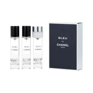 Chanel Bleu de Chanel EDT recarga 2 x 20 ml + EDT recarga com vaporizador 20 ml M