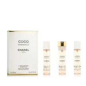 Chanel Coco Mademoiselle EDT recarga 2 x 20 ml + EDT recarga com vaporizador 20 ml W
