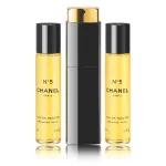 N°5 Eau De Toilette água de toilette para mulheres 3x20 ml frasco recarregável