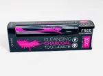 Charcoal pasta de dentes branqueadora com carvão ativado + escova de dentes