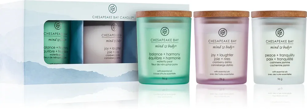 Conjunto de presente Chesapeake Bay vela perfumada 3 x 96 g Chesapeake Bay dárková sada vonná svíčka 3 x 96 g