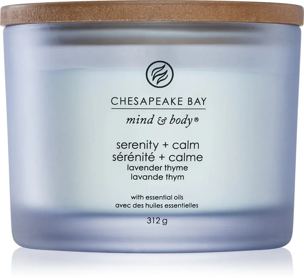 Serenity + Calm vela perfumada com 3 pavios 312 g