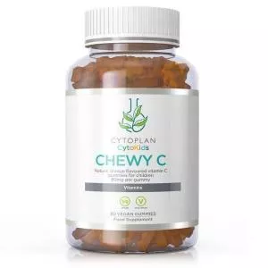Cytoplan Chewy C Vitamina C para crianças a partir dos 3 anos de idade, 90 rebuçados mastigáveis