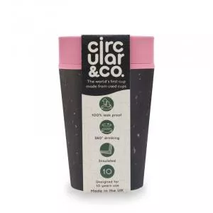 Circular Cup (227 ml) - preto/rosa - a partir de copos descartáveis de papel