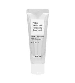 Cosrx PDRN Exosome Skinplaning Glaze Mask máscara suavizante com PDRN, exossomas e niacinamida