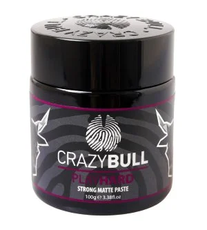 CrazyBull Play Hard Matte Paste pasta modeladora mate com fixação forte 100 g