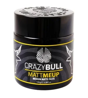 CrazyBull MattMeUp Matte Paste pasta modeladora mate com fixação média 100 g