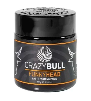 CrazyBull Funky Head Matte Paste pasta modeladora mate com fixação leve 100 g