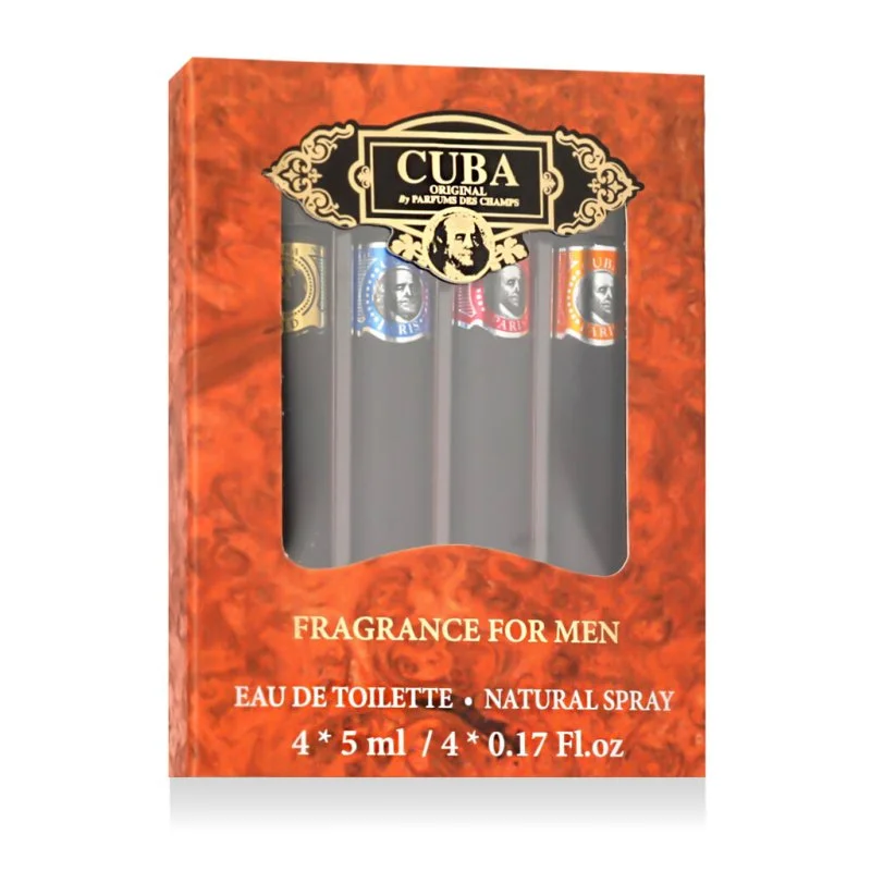 Cuba Fragrância para Homens Conjunto MINI 4 x eau de toilette para homens