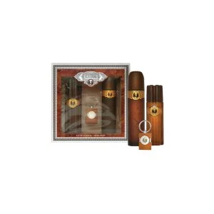 Cuba Cuba Gold água de toilette 100 ml + loção pós-barba 100 ml + porta-chaves para homens
