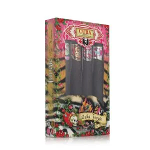 Cuba Cuba Jungle 35 ml Cuba Snake + Cuba Tiger 35 ml + Cuba Zebra 35 ml + Heartbreaker eau de parfum para mulheres