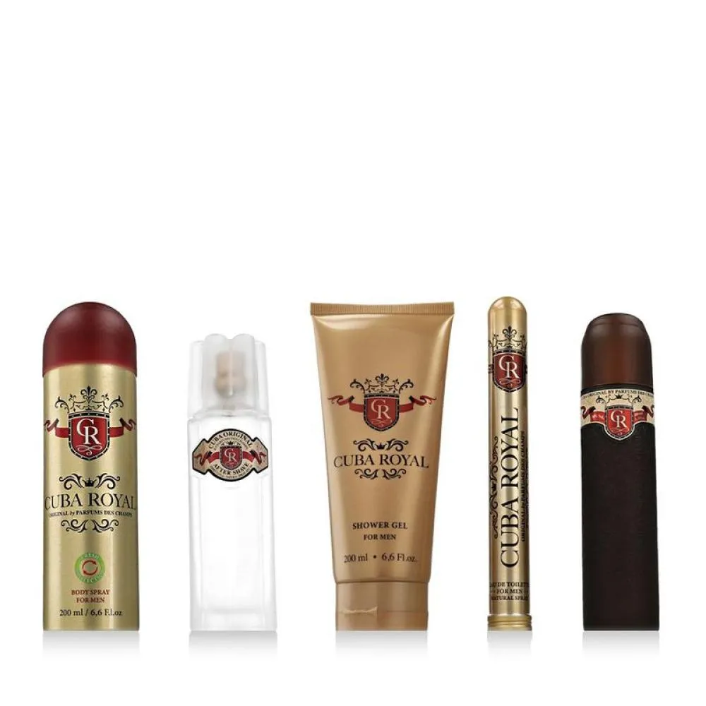 Cuba Royal EDT 100 ml + EDT 35 ml + AS 100 ml + DEO em spray 200 ml + SG 200 ml M