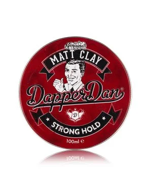 Dapper Dan Matt Clay pomada de argila mate para fixação forte