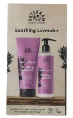Urtekram Conjunto de gel de duche e loção corporal calmante de lavanda