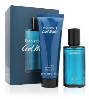 Davidoff Cool Water conjunto de oferta 40 ml + gel de banho eau de toilette para homem