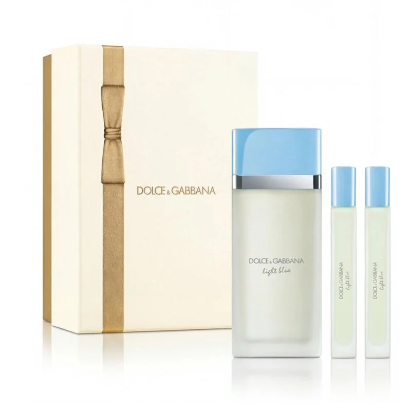 Dolce & Gabbana Light Blue 100 ml + 2 x EDT MINI água de toilette para mulheres 10 ml