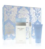 Conjunto de presente Dolce & Gabbana Light Blue para mulheres: água de toilette 100 ml + creme corporal 50 ml + água de toilette 10 ml 100 ml + tělový krém 50 ml + toaletní voda 10 ml