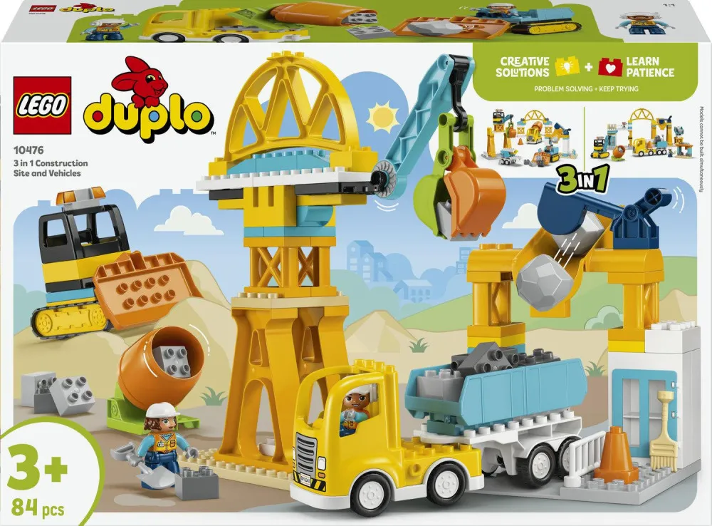DUPLO® 10476 Estaleiro e veículos 3 em 1
