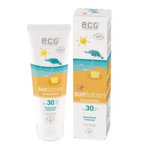 Eco Cosmetics Leite solar Neutral sem perfume SPF 30 BIO (125 ml) - com óxido de zinco