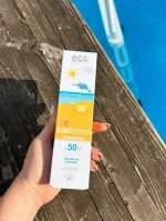 Eco Cosmetics Leite solar Neutral sem perfume SPF 50 BIO (125 ml) - com filtros minerais naturais