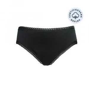 Ecodis Anaé by Menstrual Panties Cuecas para menstruação ligeira - preto L - em algodão orgânico certificado