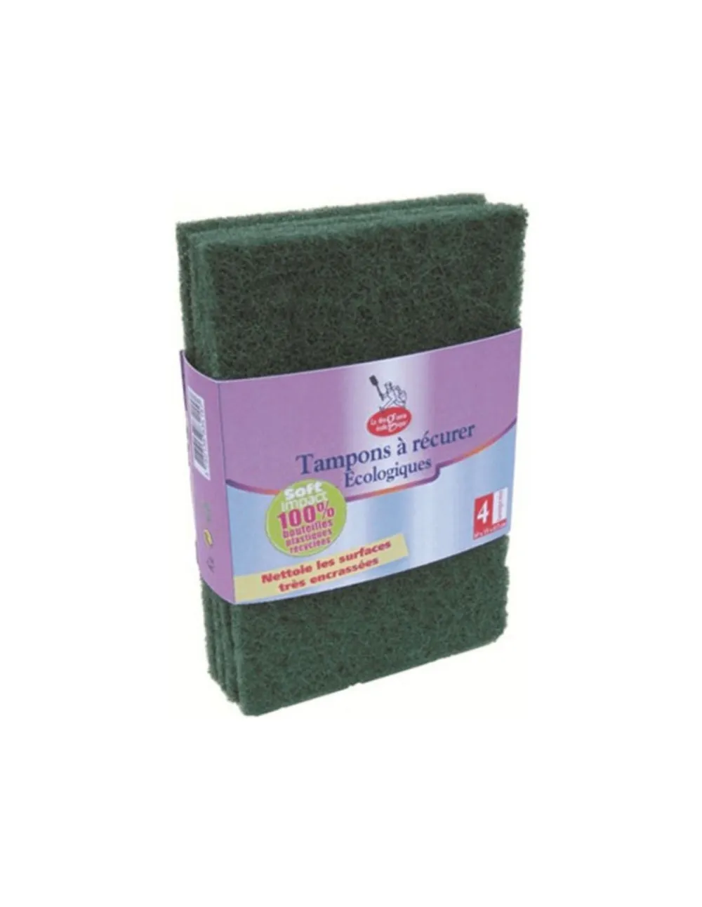 Ecodis La Droguerie Ecologique da Roughen esponjas para superfícies sujas (4 pcs)