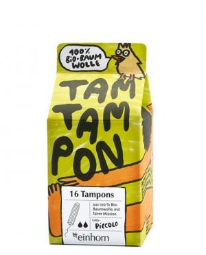 TamTampon Piccolo tampões (16 pcs) - algodão orgânico hipoalergénico