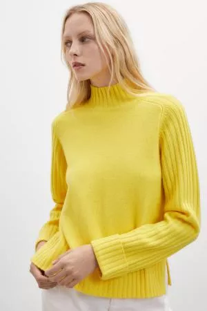 Ecoalf Eucaliptoalf knit woman bright yellow