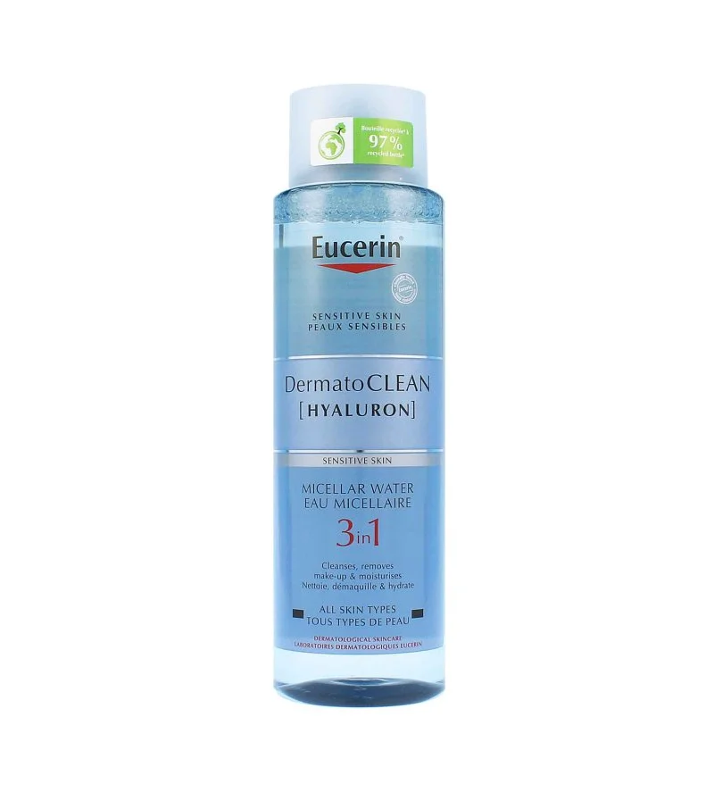 DermatoClean Hyaluron água micelar de limpeza 3 em 1 400 ml