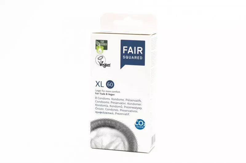 Fair Squared Preservativo XL 60 (8 pcs) - vegan e comércio justo