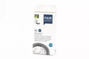 Fair Squared Preservativo XL 60 (8 pcs) - vegan e comércio justo