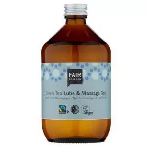 Fair Squared Gel lubrificante e de massagem com chá verde (500 ml) - vegan e comércio justo
