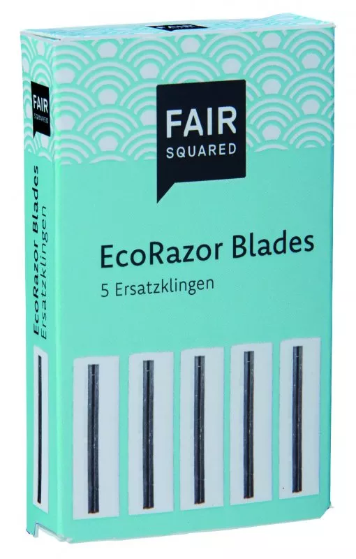 Fair Squared Cabeças de substituição para a máquina de barbear Ocean Plastic (5 pcs)