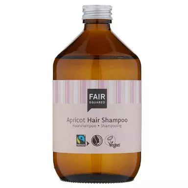 Fair Squared Champô com damasco para todos os tipos de cabelo (500 ml) - para regeneração e brilho
