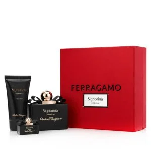 Salvatore Ferragamo Signorina Misteriosa Eau de Parfum para mulheres 100 ml + EDP MINI 5 ml + loção corporal