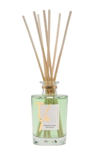 Foglie DI FICO STICKS ML.100 FRAGRÂNCIA PARA CASA - TFU (8 Varetas de Bambu Natural de 20 cm incluídas)