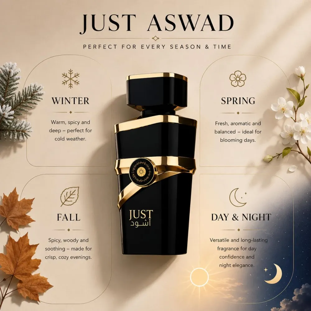 Just Aswad eau de parfum para homens 100 ml