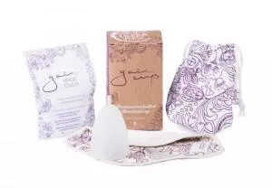Tierra Verde Copo Menstrual - pequeno - embalagem incluindo slip liner e limpador