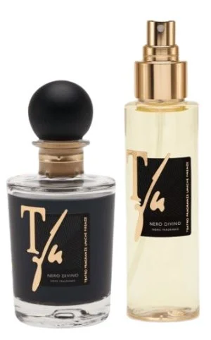 Gift Box Nero Divino Sticks Ml.100 Fragrância para Casa + Spray Ml.100 Fragrância para Tecidos