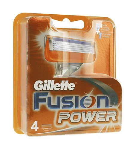 Fusion Power lâminas de reposição 4 unidades para homens
