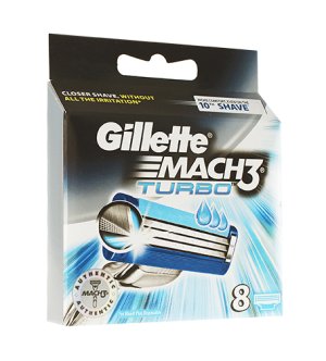 Mach3 Turbo lâminas de reposição 8 unidades para homem