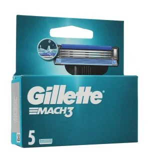 Gillette Mach3 Lâminas de reposição 5 unidades
