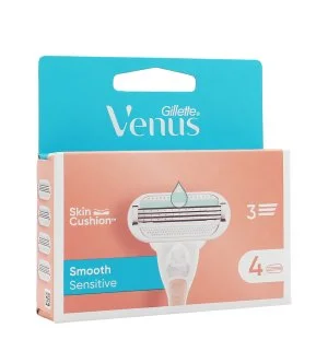 Gillette Venus Smooth Sensitive lâminas de reposição 4 unidades