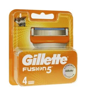 Gillette Fusion lâminas de reposição 4 unidades para homens